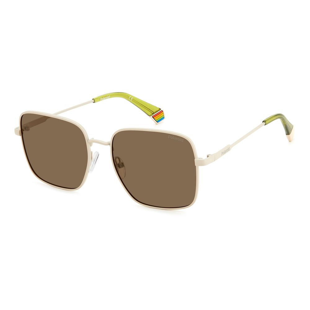 Polaroid Graue Metall-Sonnenbrille