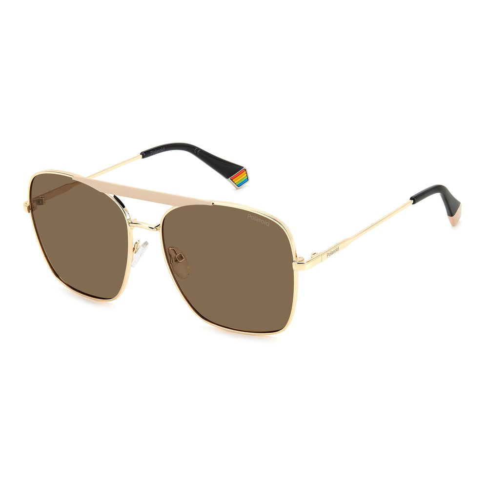 Polaroid Graue Metall-Sonnenbrille