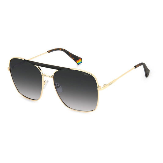 Polaroid Schwarze Metall-Sonnenbrille