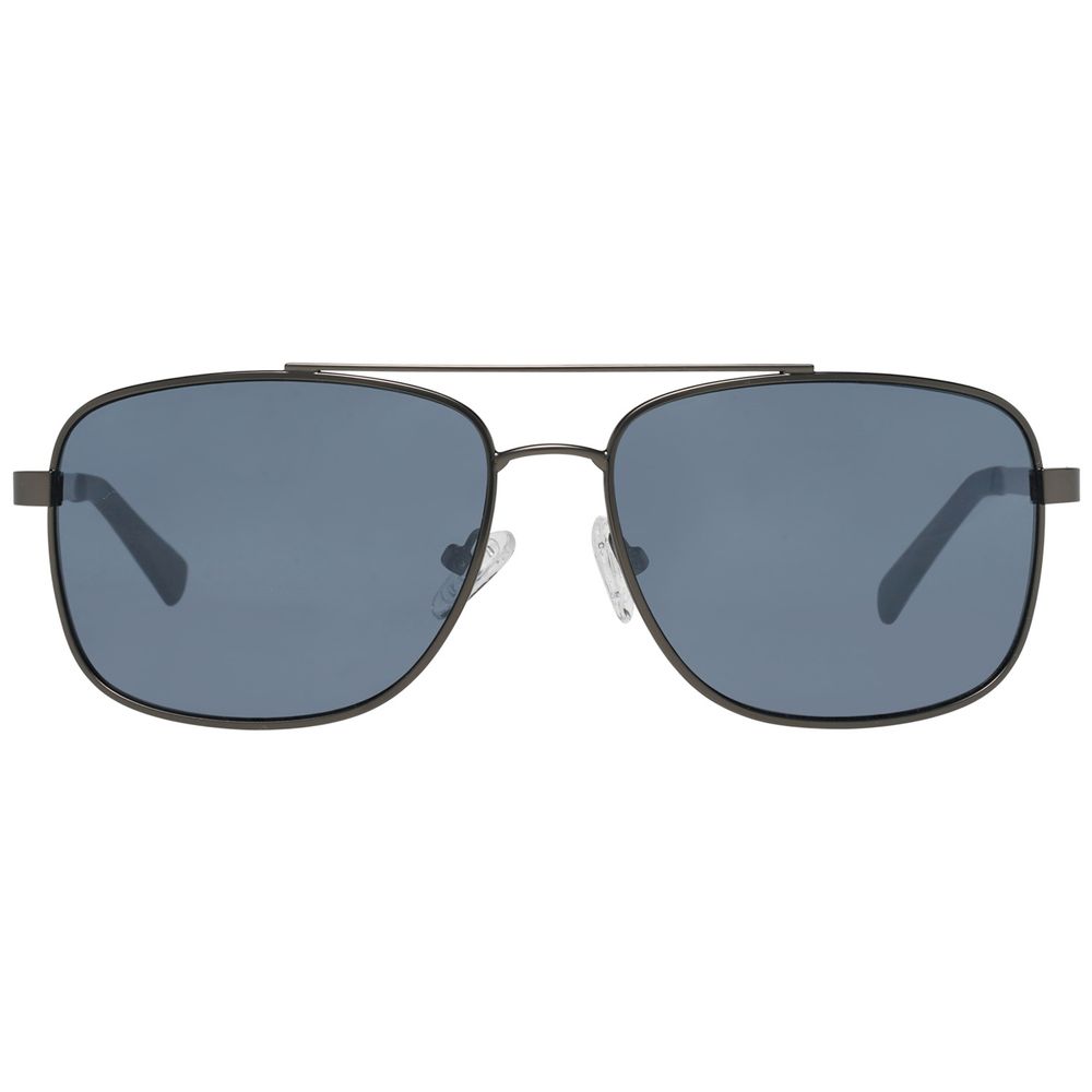 Timberland Schwarze Metall-Sonnenbrille