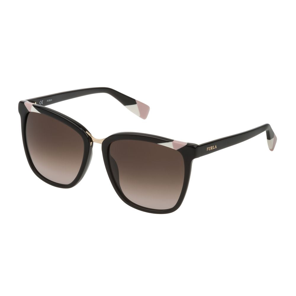 Furla Schwarze Acetat-Sonnenbrille