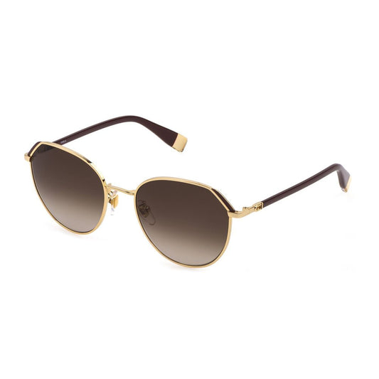 Furla Braune Metall-Sonnenbrille