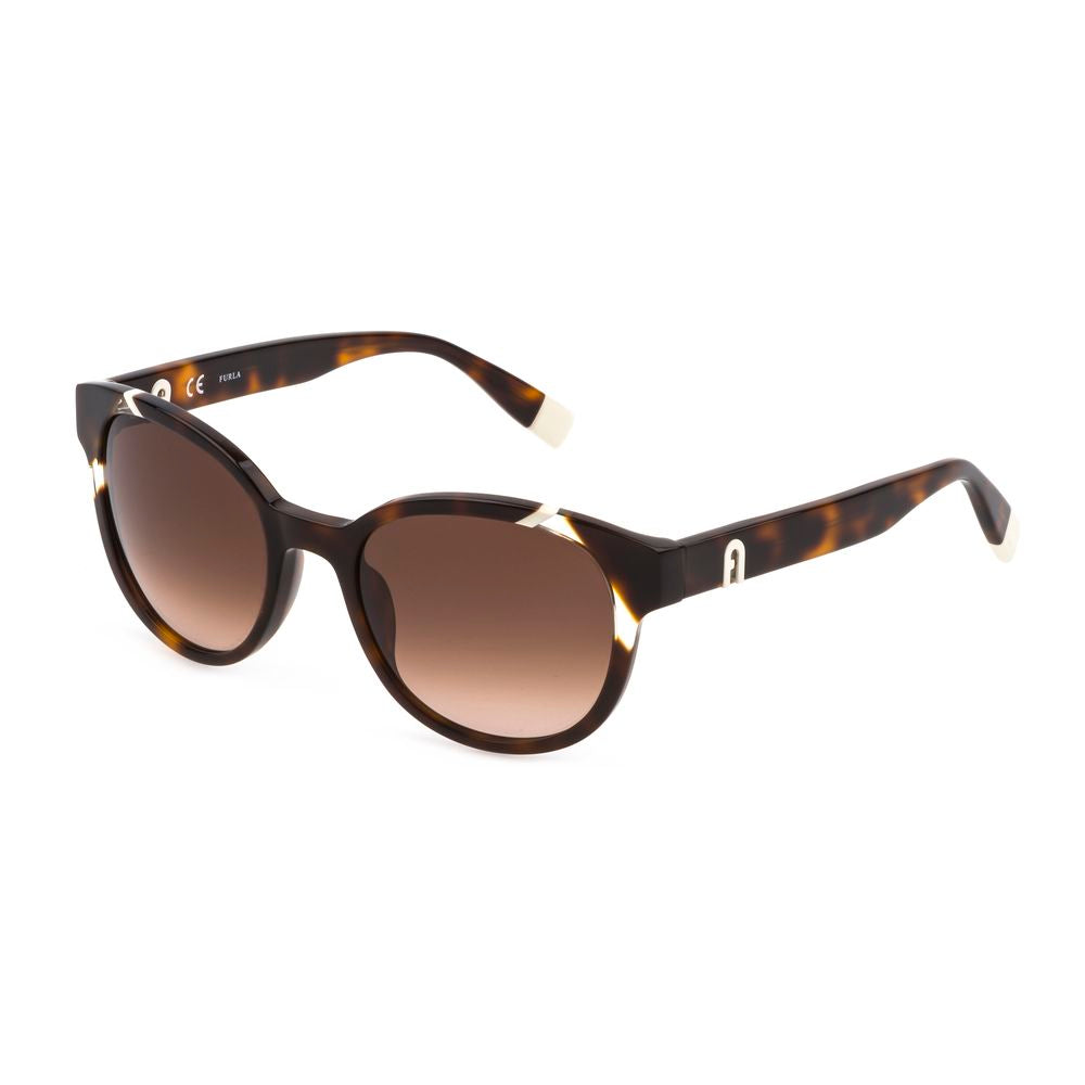 Furla Braune Acetat-Sonnenbrille