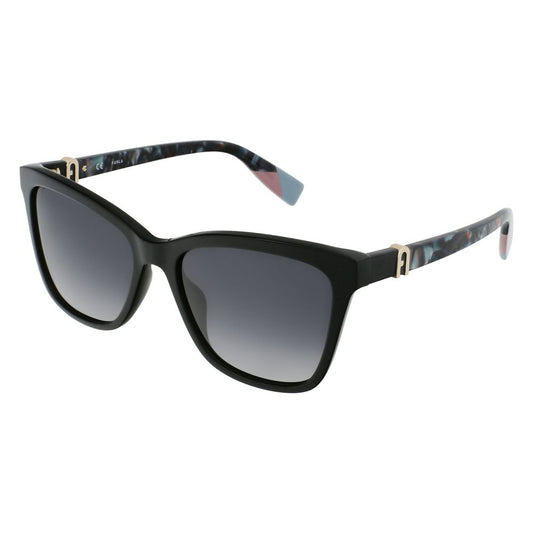 Furla Schwarze Acetat-Sonnenbrille