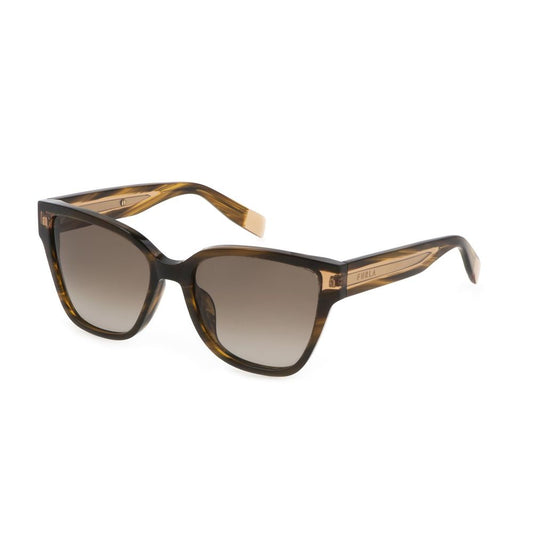 Furla Braune Acetat-Sonnenbrille