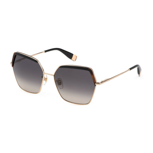 Furla Braune Metall-Sonnenbrille