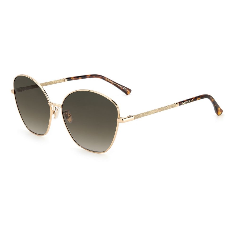 Jimmy Choo Goldene Metall-Sonnenbrille