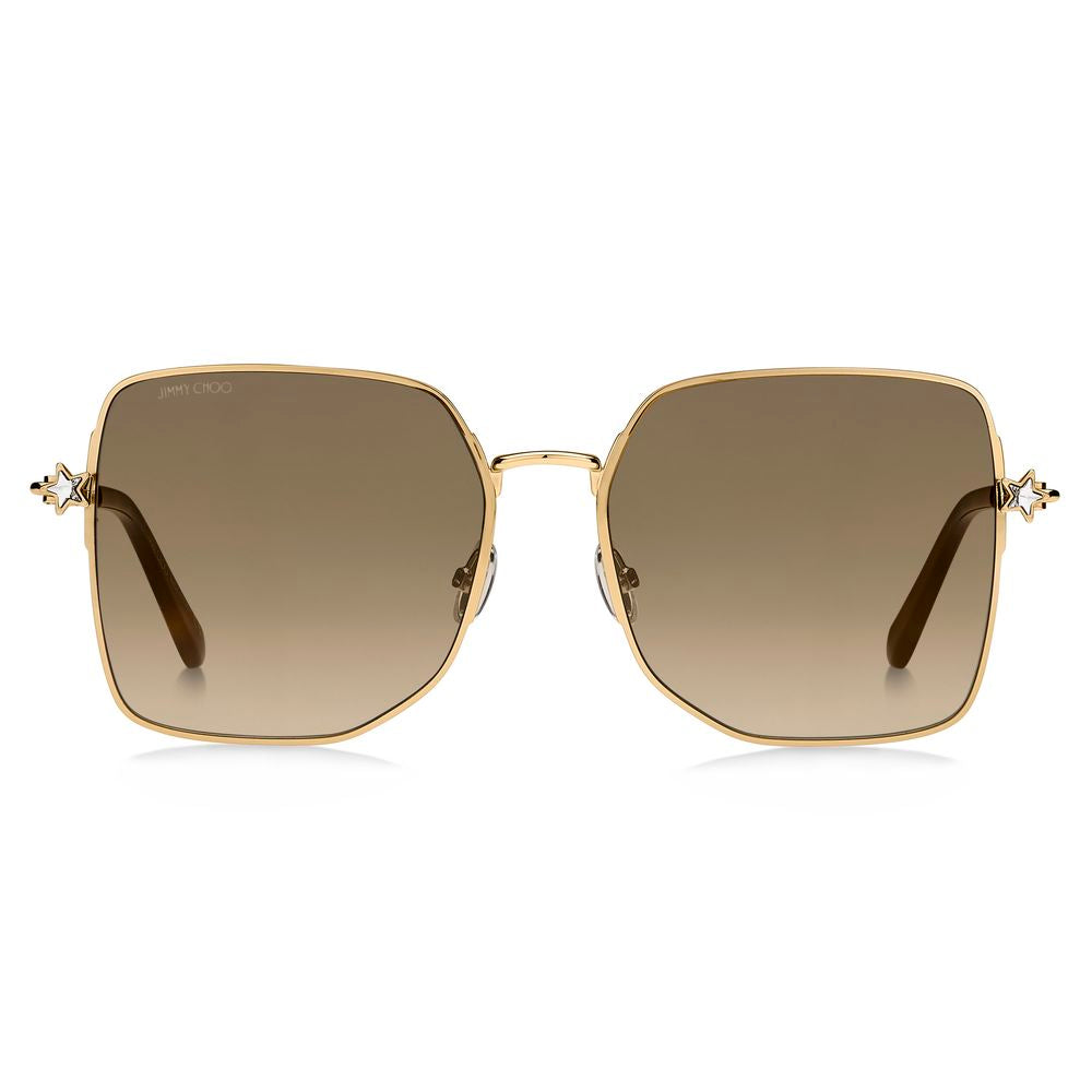 Jimmy Choo Goldene Metall-Sonnenbrille