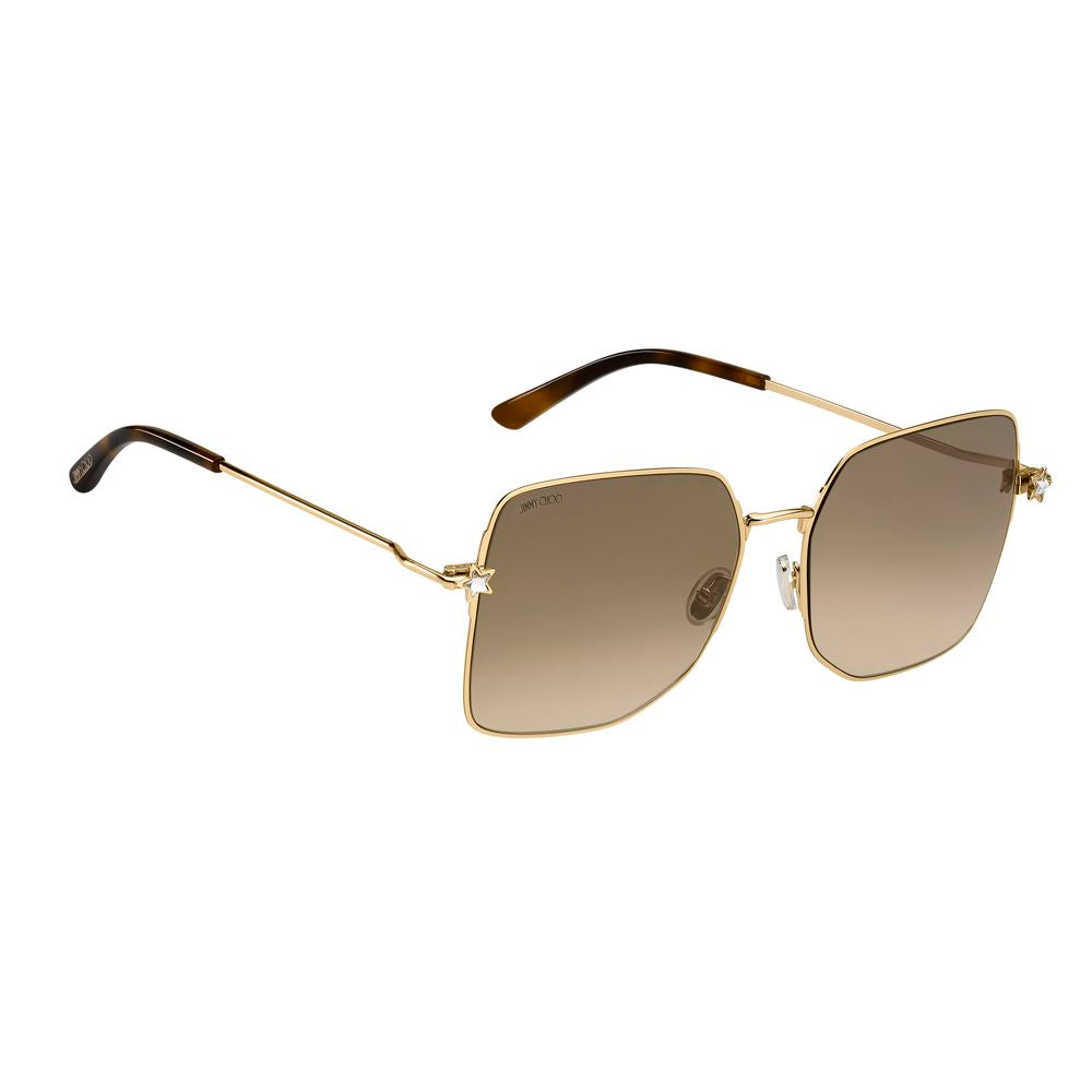 Jimmy Choo Goldene Metall-Sonnenbrille