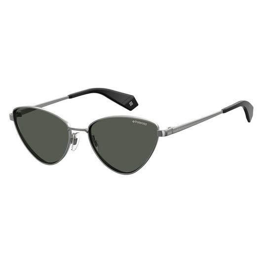 Polaroid Graue Metall-Sonnenbrille