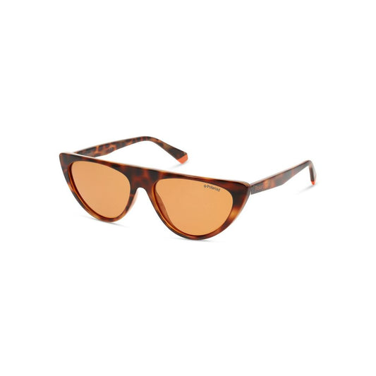 Polaroid Orangefarbene Plastiksonnenbrille