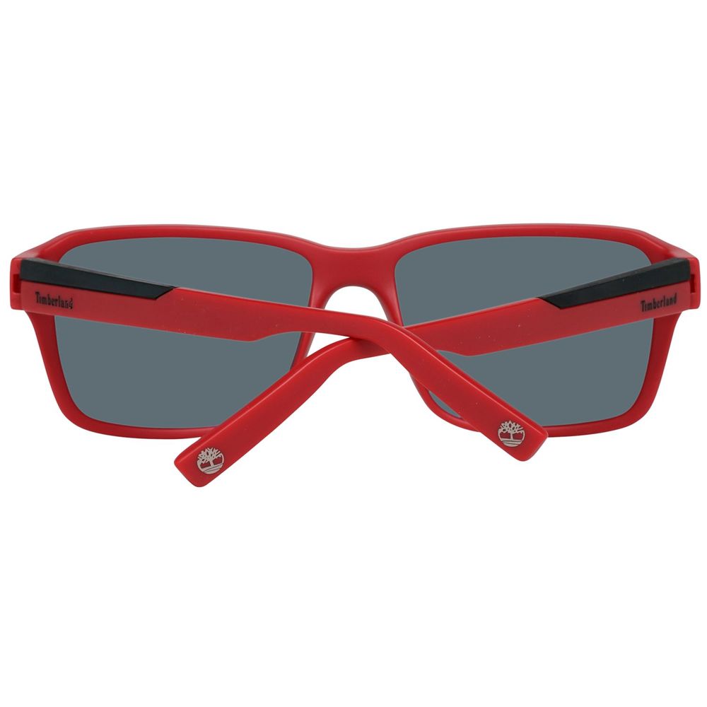 Timberland Rote Plastiksonnenbrille