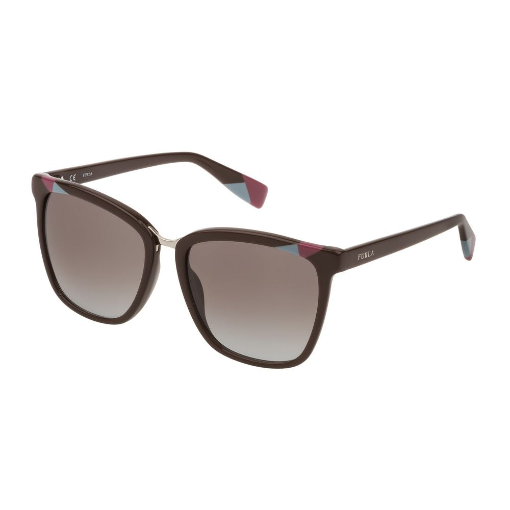 Furla Braune Acetat-Sonnenbrille