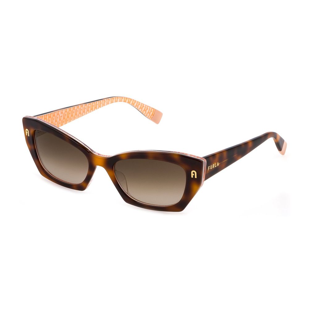 Furla Braune Plastiksonnenbrille