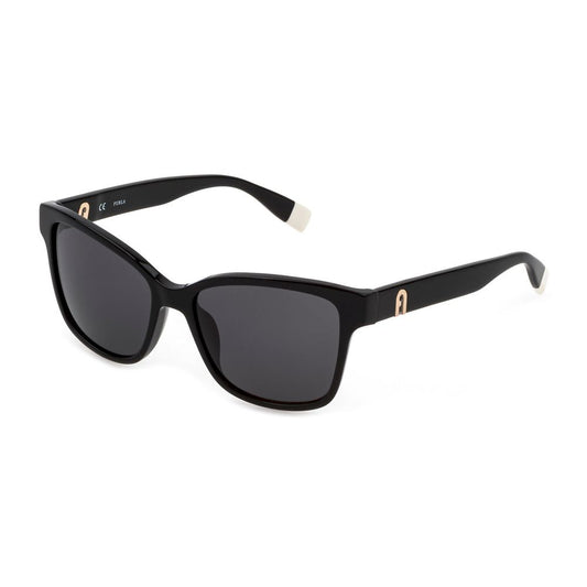 Furla Schwarze Plastiksonnenbrille