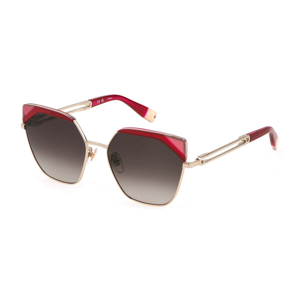 Furla Goldene Metall-Sonnenbrille