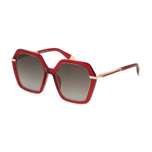 Furla Rote Plastiksonnenbrille