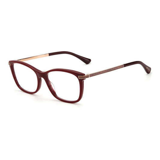 Jimmy Choo Burgunderfarbene Acetat-Rahmen