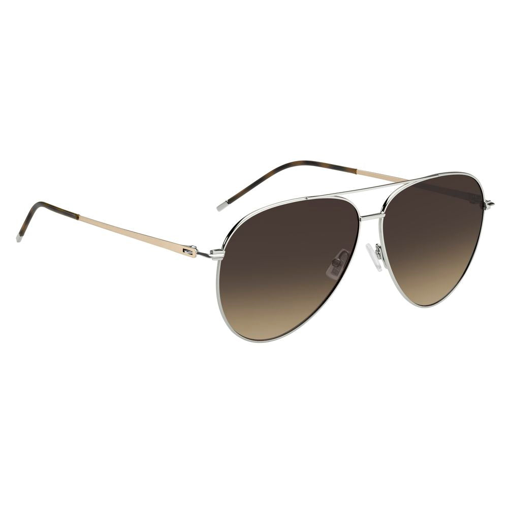 Hugo Boss Goldene Metall-Sonnenbrille