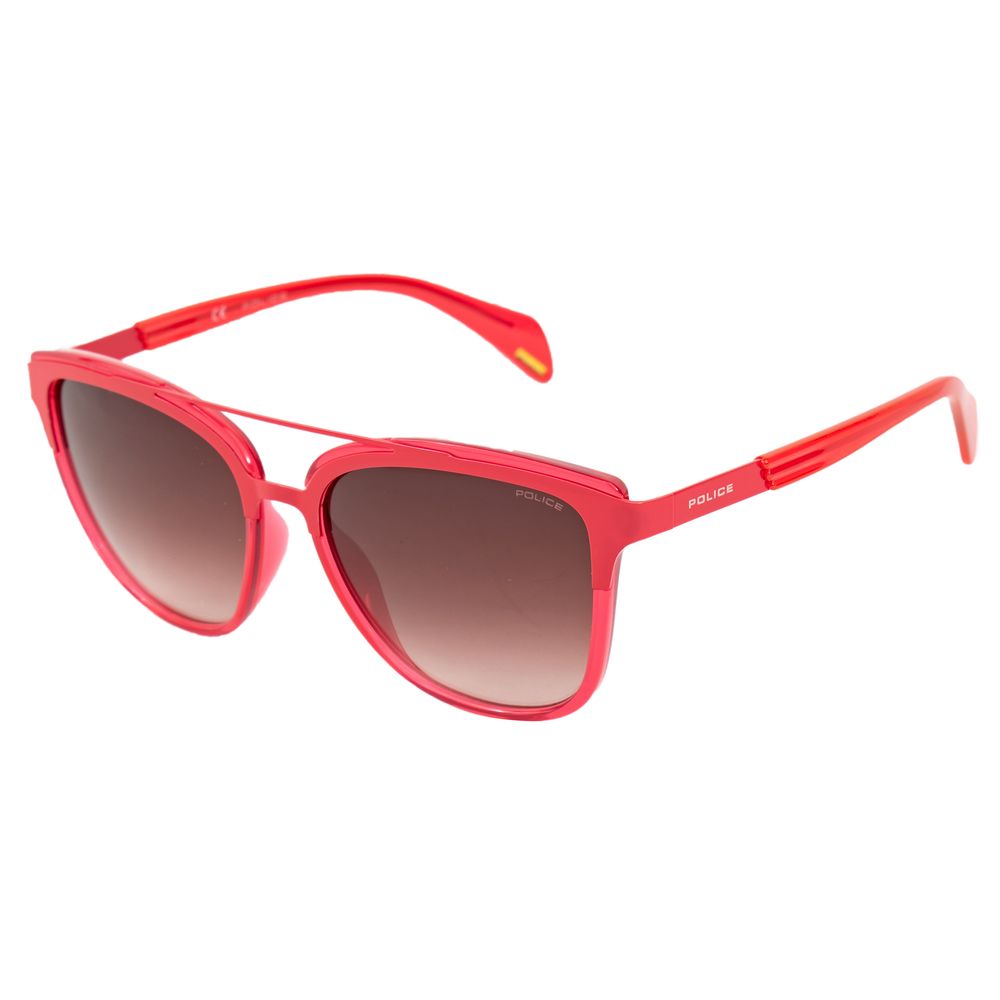 Police Orangefarbene Metall-Sonnenbrille