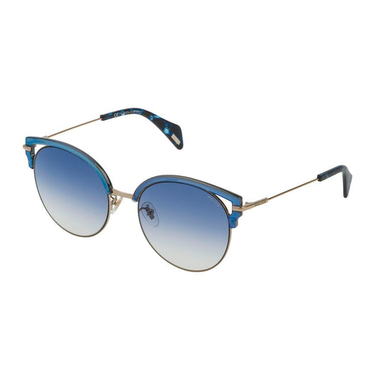 Police Silberne Metall-Sonnenbrille