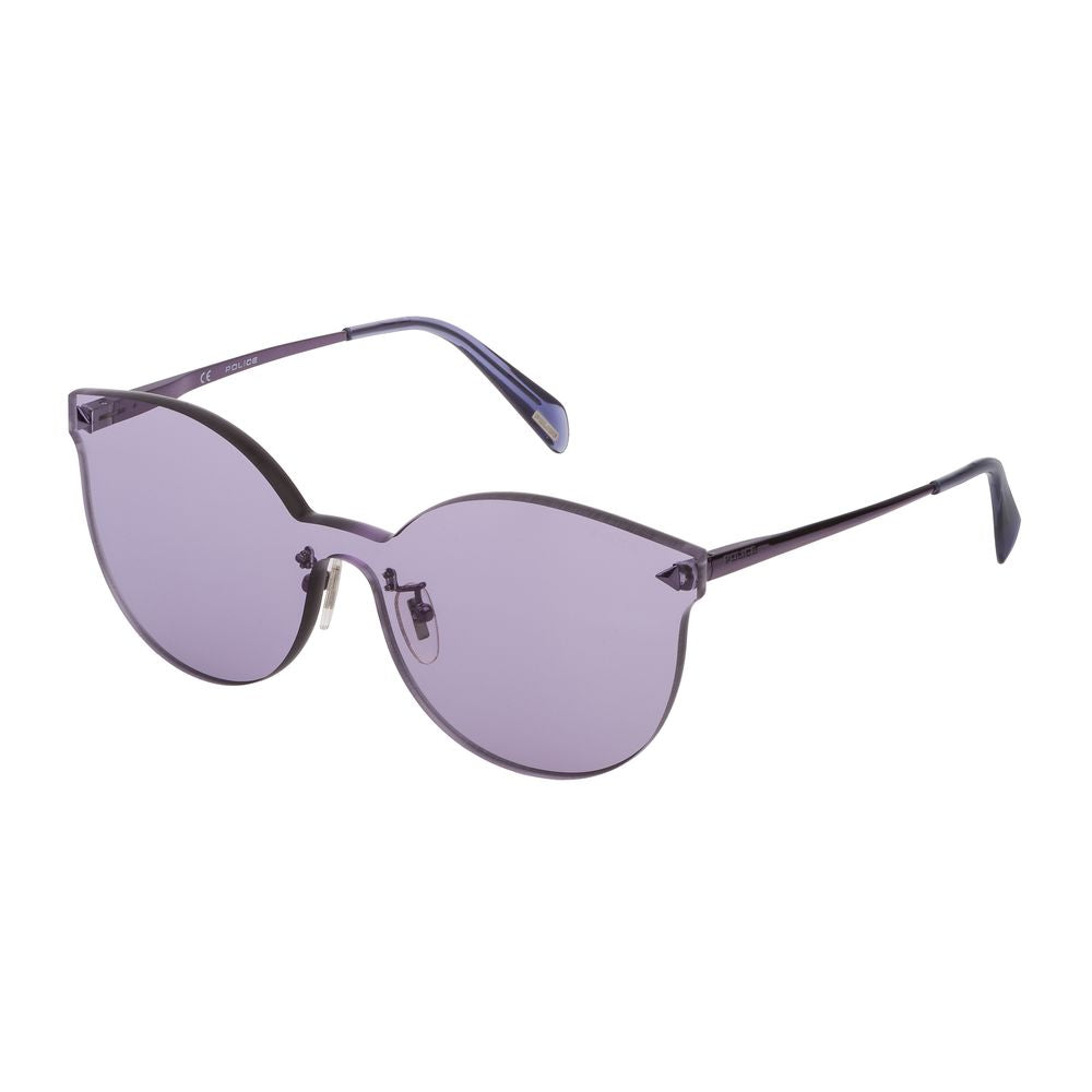 Police Lila Metall-Sonnenbrille