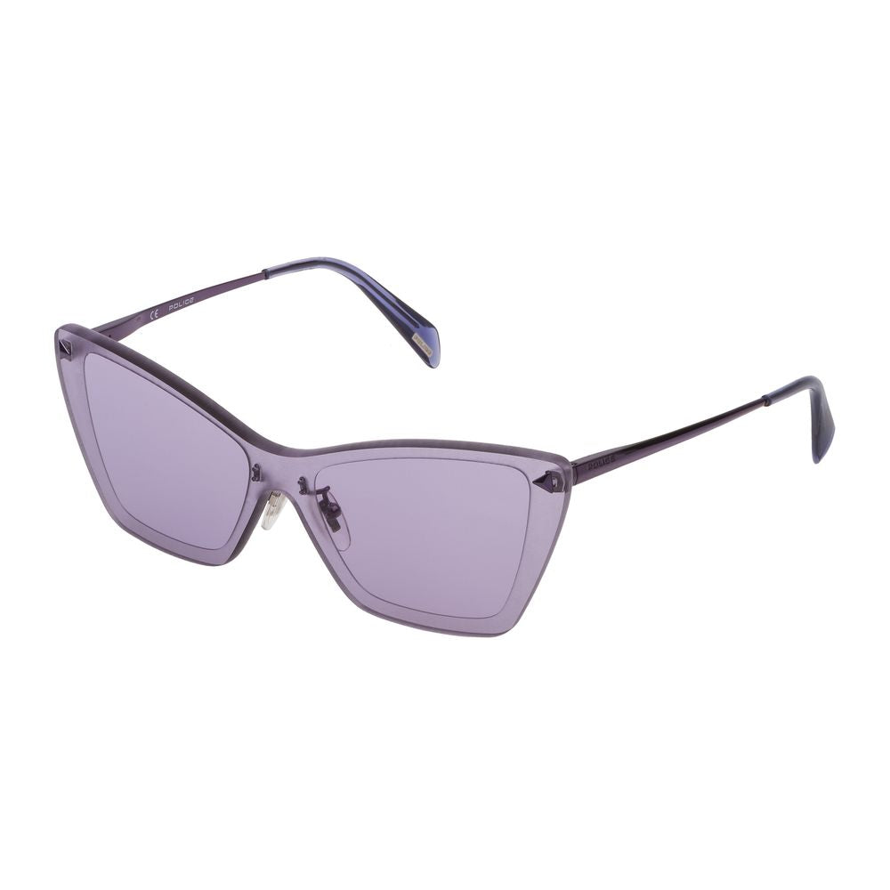 Police Lila Metall-Sonnenbrille