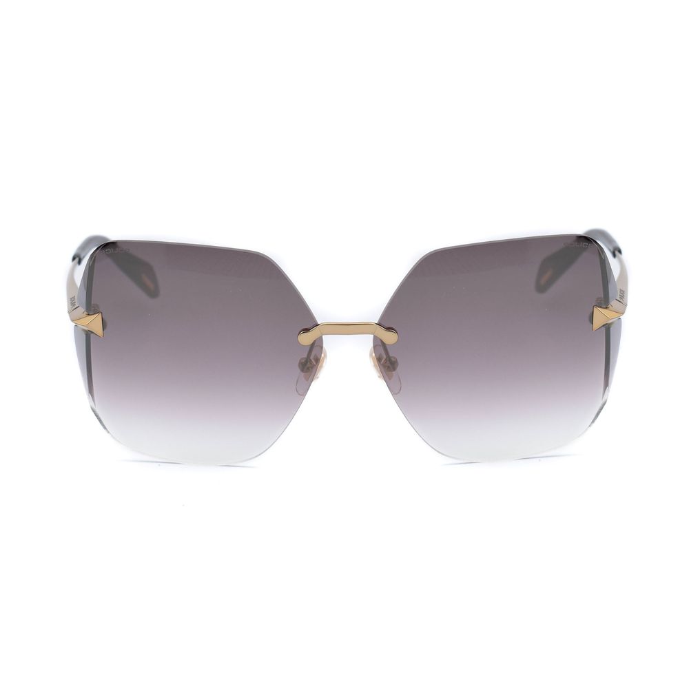 Police Goldene Metall-Sonnenbrille