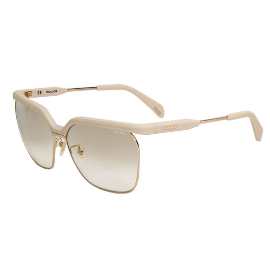 Police Beige Metall-Sonnenbrille