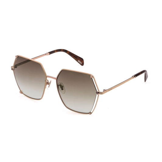 Police Goldene Metall-Sonnenbrille