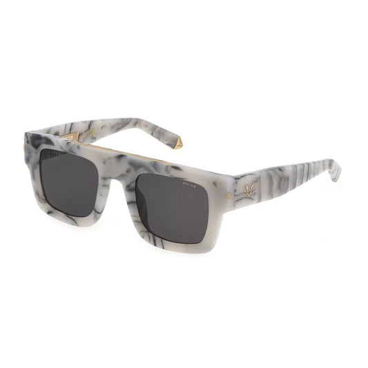 Police Weiße Acetat-Sonnenbrille