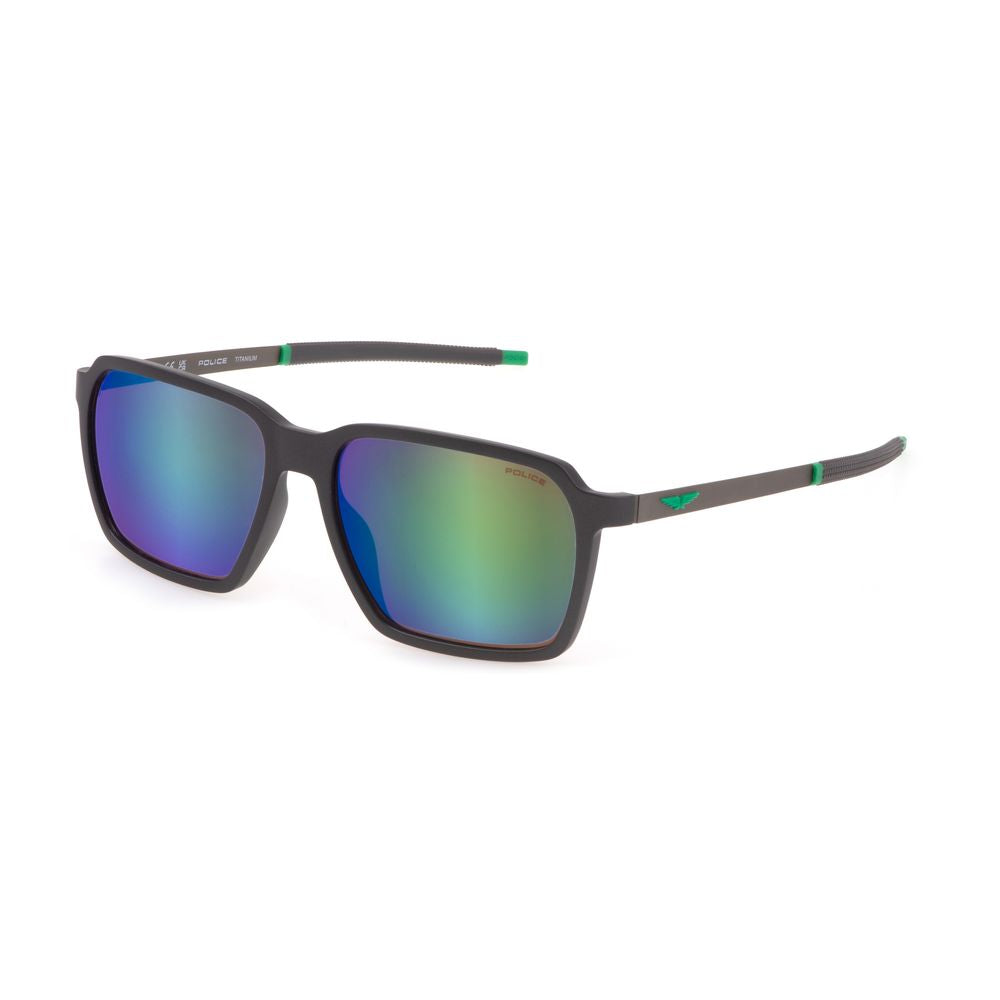 Police Graue Plastiksonnenbrille