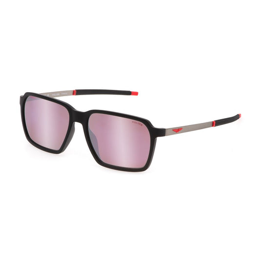 Police Schwarze Plastiksonnenbrille