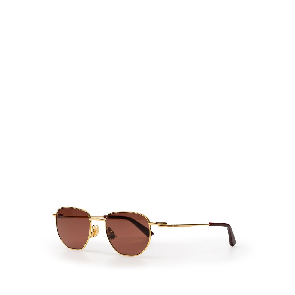 Bottega Veneta Goldene Metall-Sonnenbrille