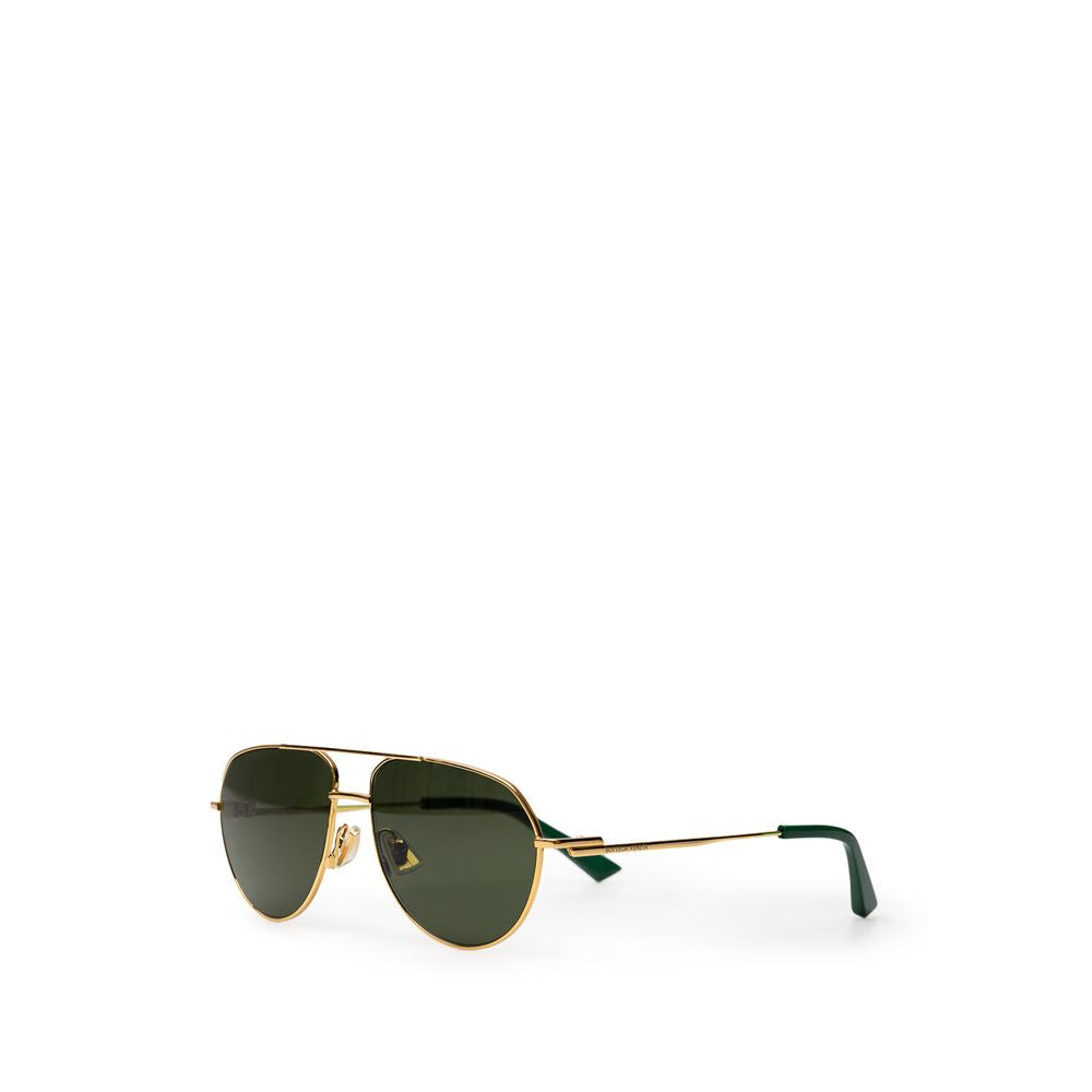 Bottega Veneta Goldene Metall-Sonnenbrille