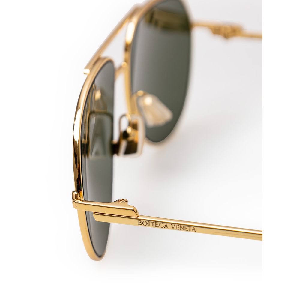 Bottega Veneta Goldene Metall-Sonnenbrille