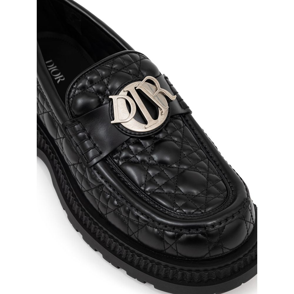 Dior Schwarze Leder-Slipper