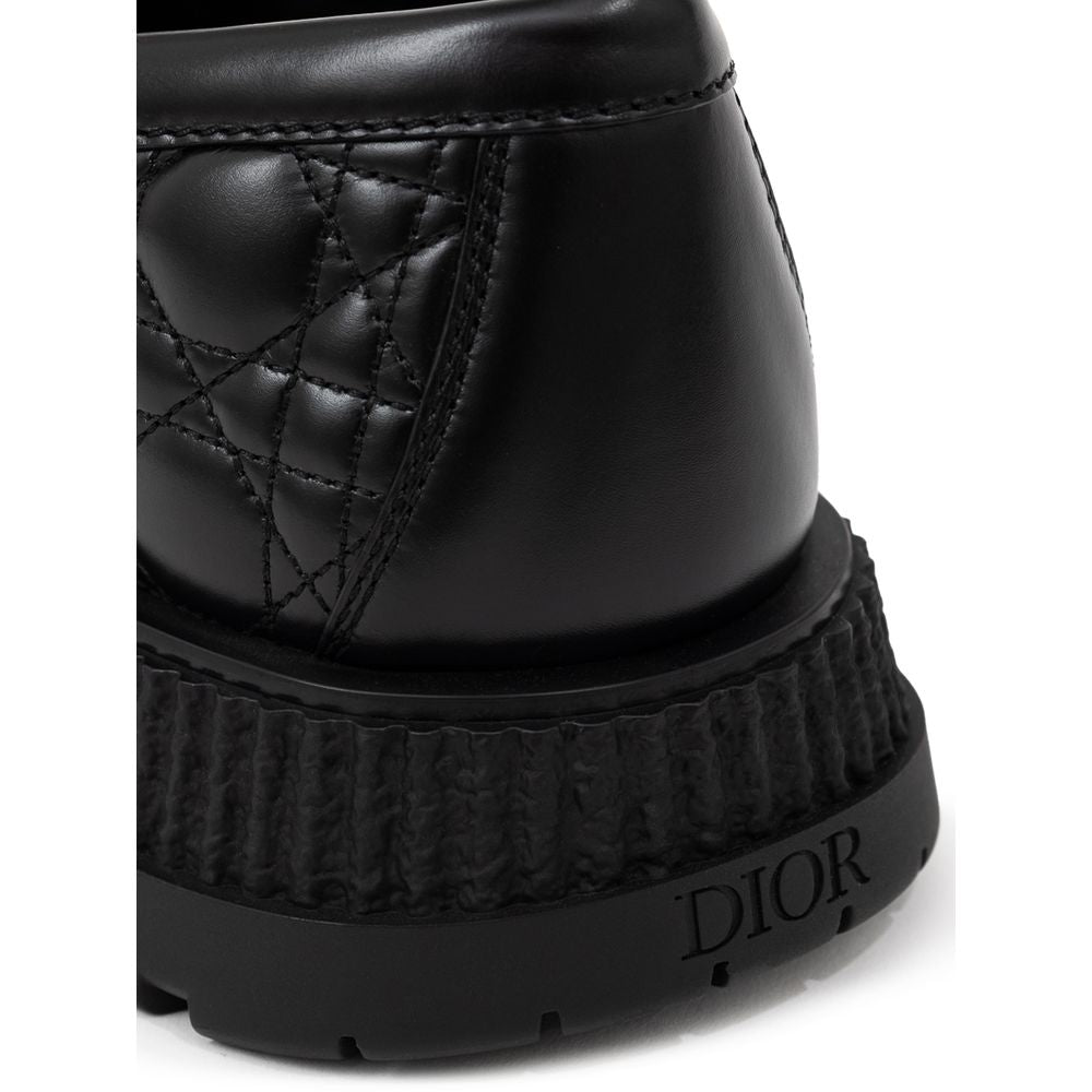 Dior Schwarze Leder-Slipper