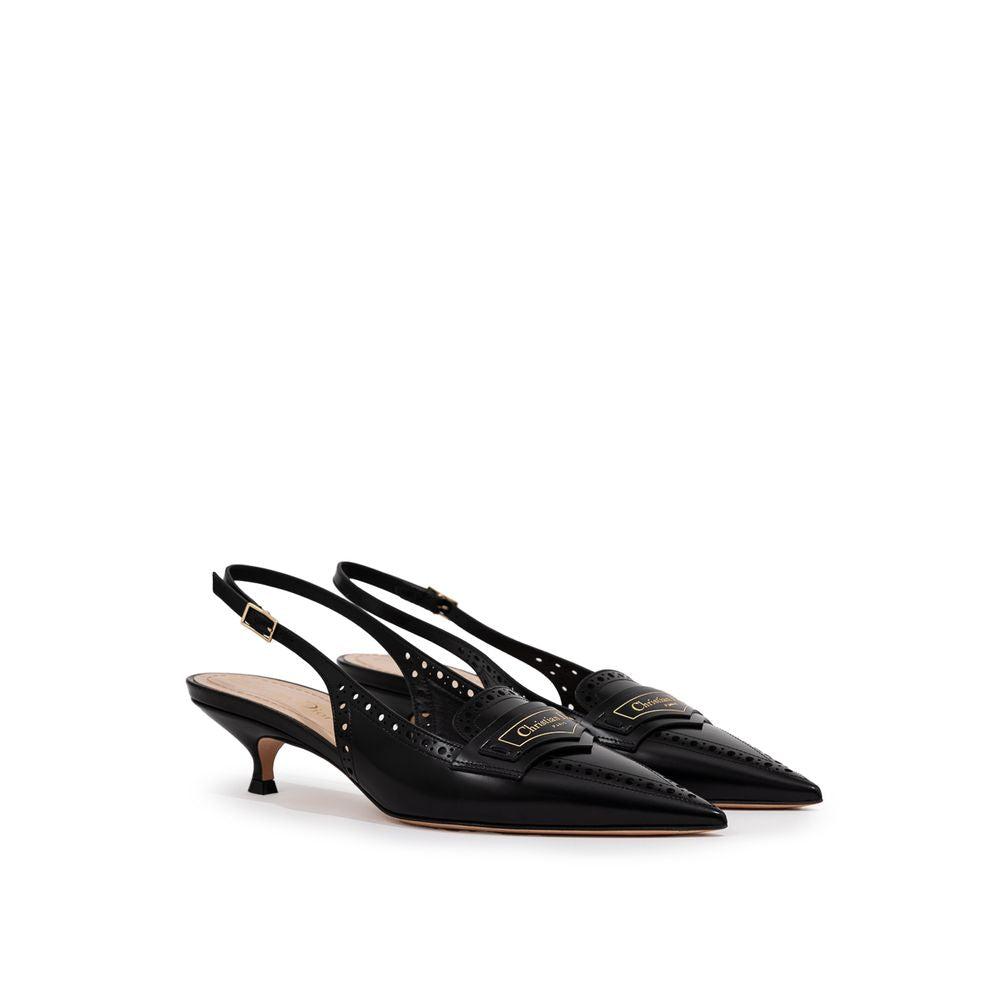 Dior Schwarzer Lederpumps