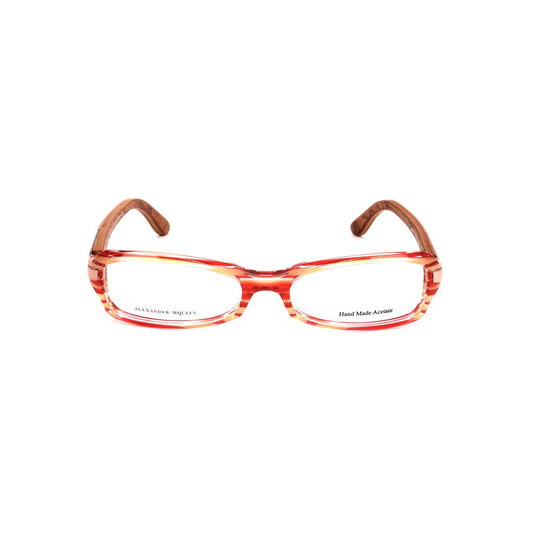 Alexander McQueen Rote Acetat-Rahmen