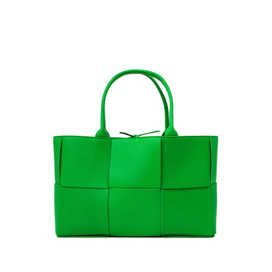 Bottega Veneta Grüne Lederhandtasche