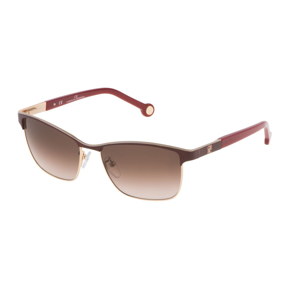 Carolina Herrera Lila Metall-Sonnenbrille