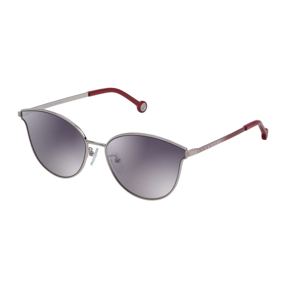 Carolina Herrera Graue Metall-Sonnenbrille