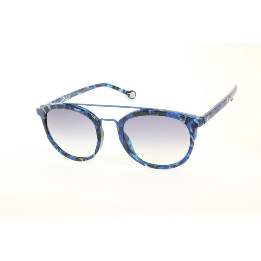 Carolina Herrera Blaue Plastiksonnenbrille