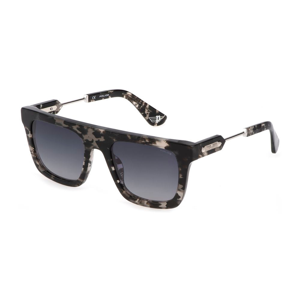 Police Schwarze Acetat-Sonnenbrille