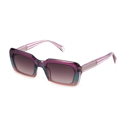 Police Lila Acetat-Sonnenbrille