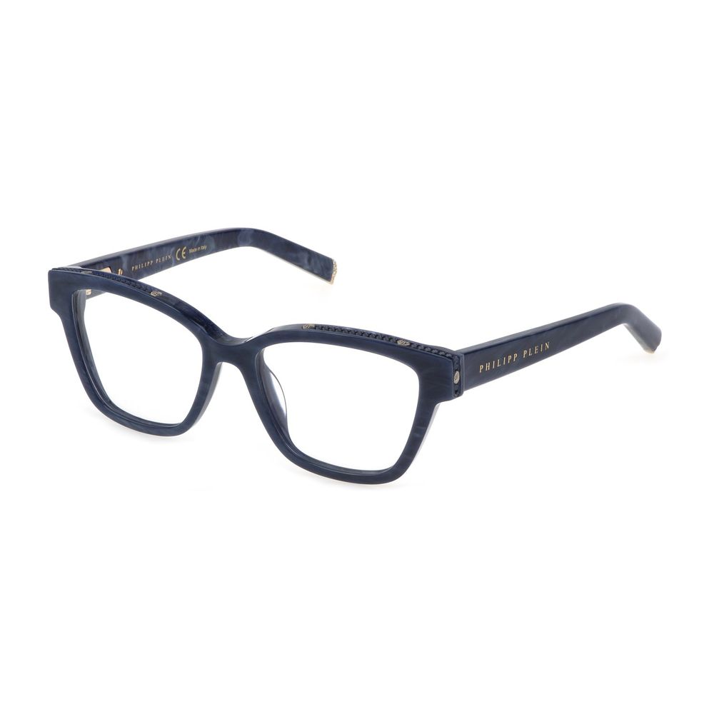 Philipp Plein Blaue Metall-Acetat-Rahmen