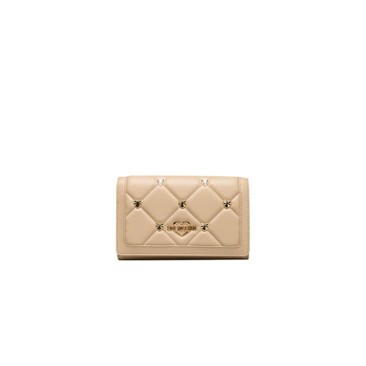 Love Moschino Beige Polyethylen Frauen Crossbody