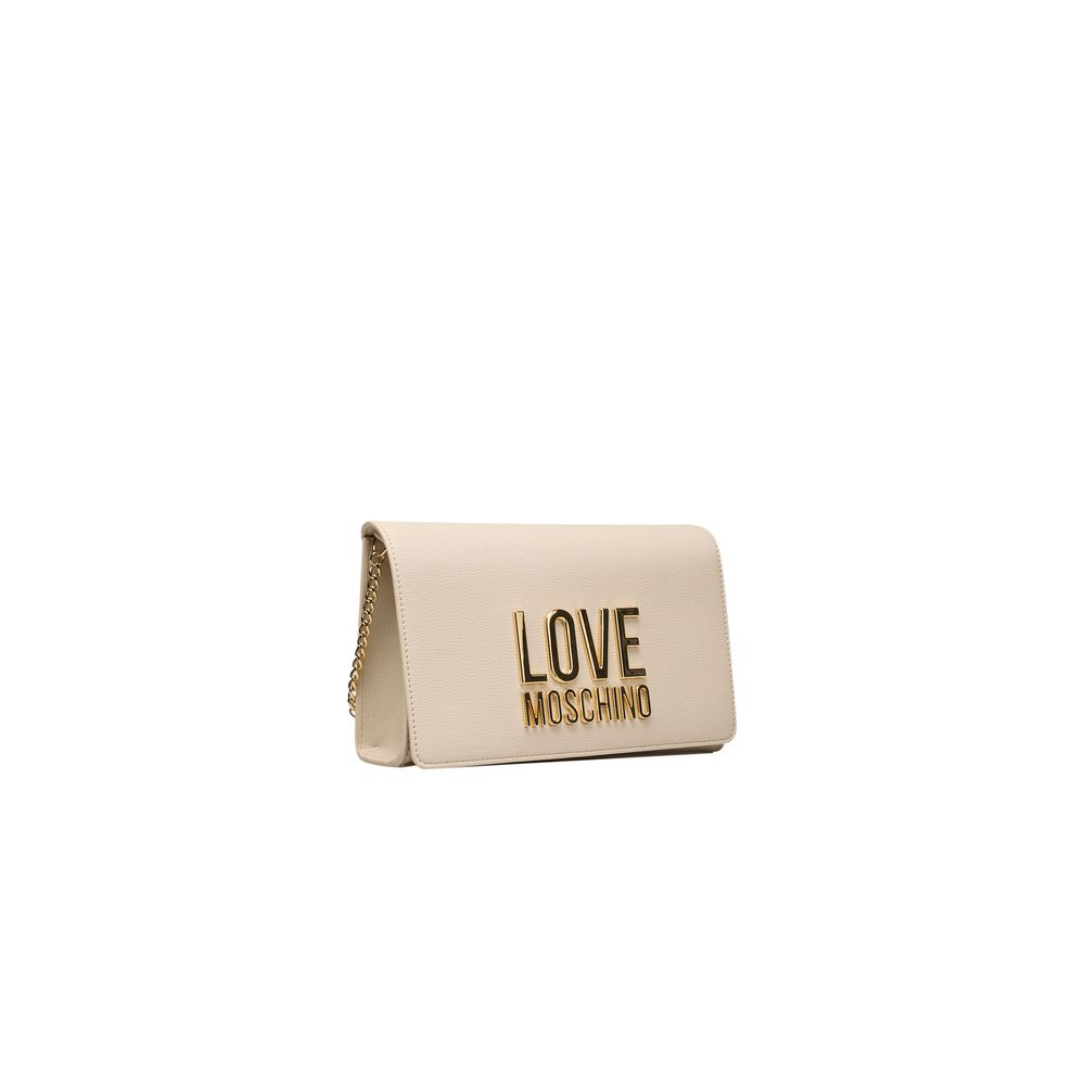 Love Moschino Beige Polyethylen Frauen Crossbody Tasche