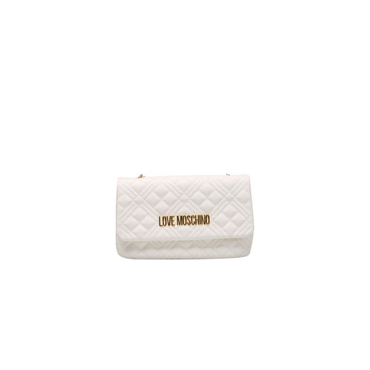 Love Moschino Weiße Polyethylen Frauen Crossbody Tasche